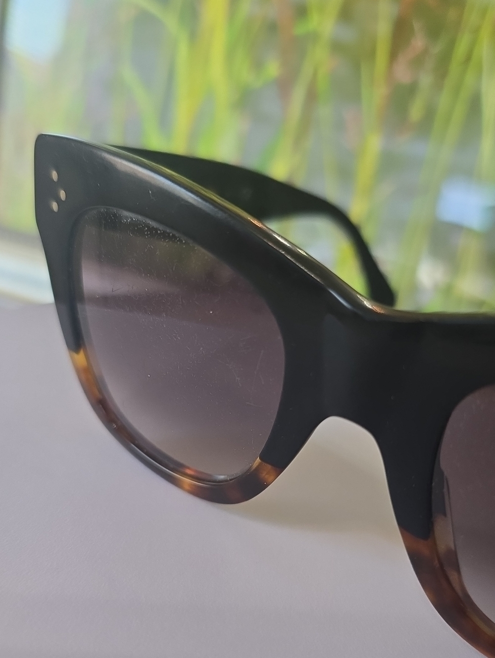 CELINE CL40004I Cat Eye Sunglasses Black Tortoise Gradient Lenses Italy Designer - Picture 11 of 11